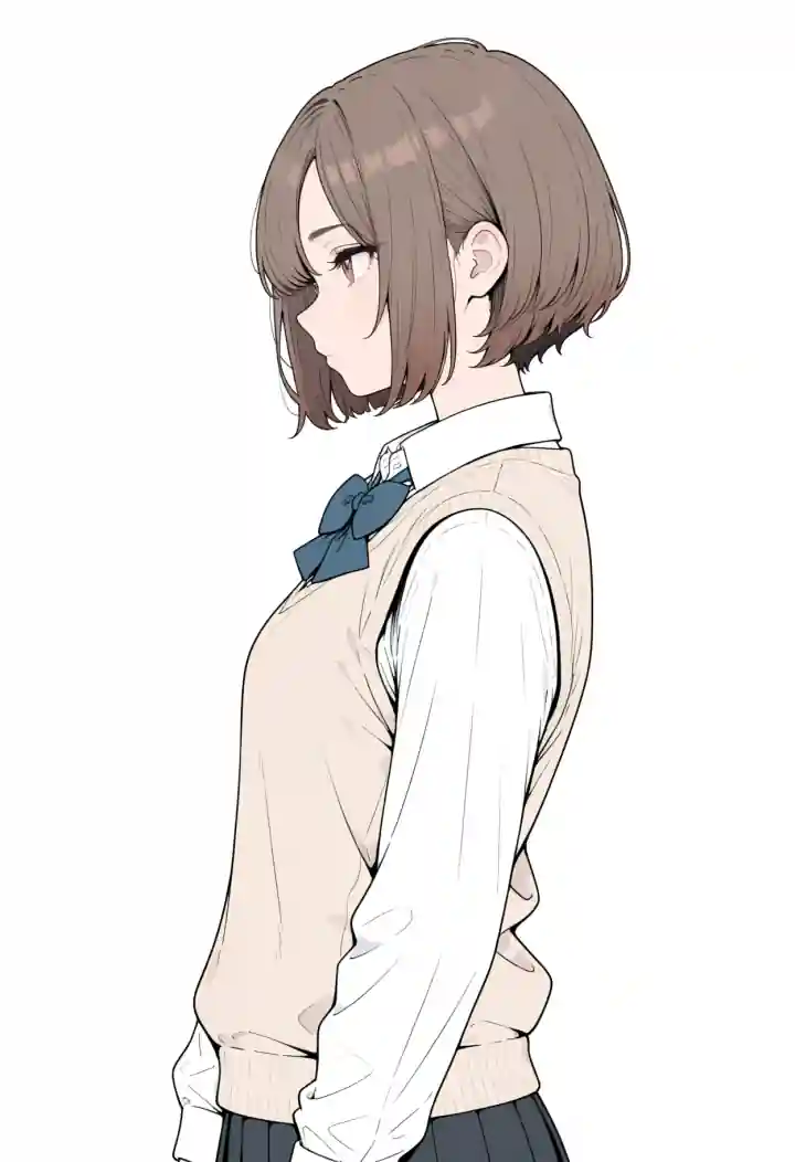 横から（from side）