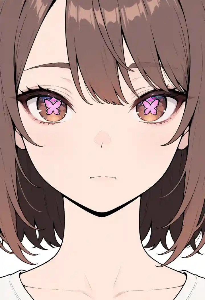 蝶型の瞳孔（butterfly-shaped pupils）