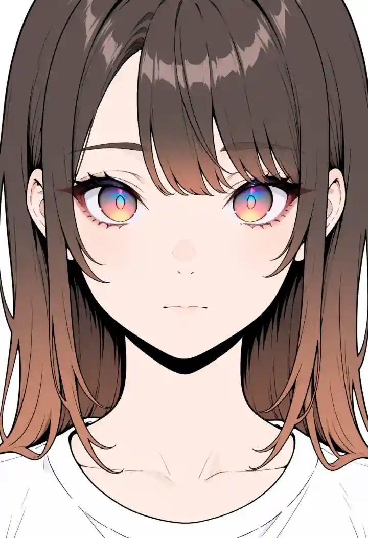 グラデーションの目（gradient eyes）