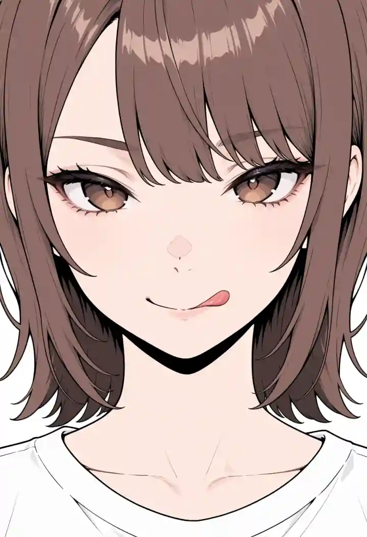 唇をなめる（licking lips）