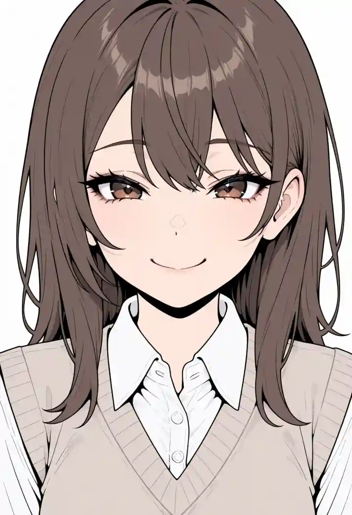 いたずらっぽい笑顔（mischievous smile）