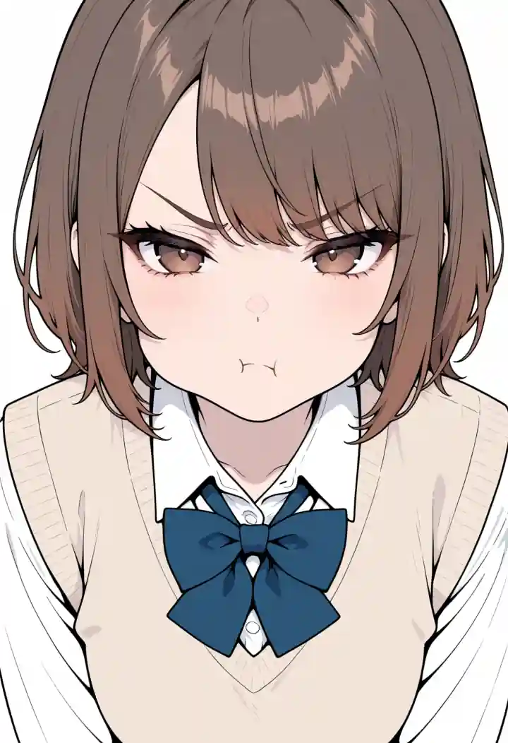 ふくれっ面（pout）
