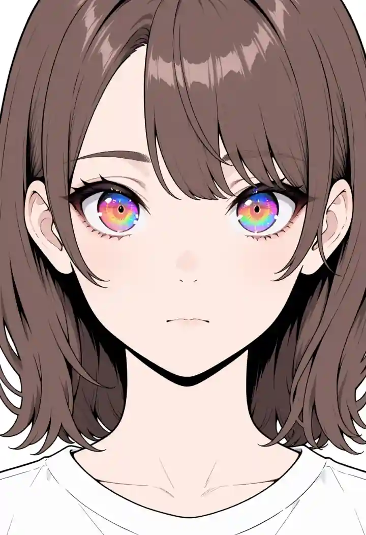 虹色の目（rainbow eyes）