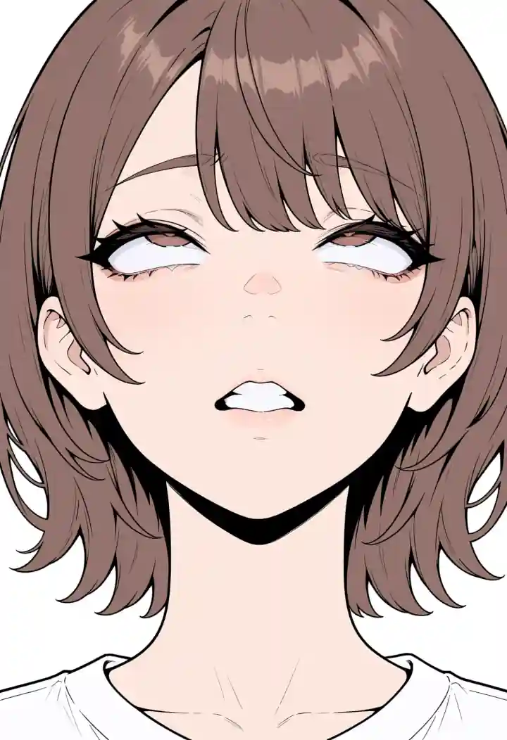 目を回す（rolling eyes）