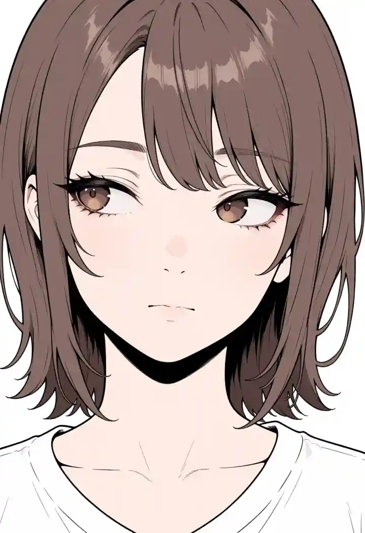 横目（流し目）（sideways glance）