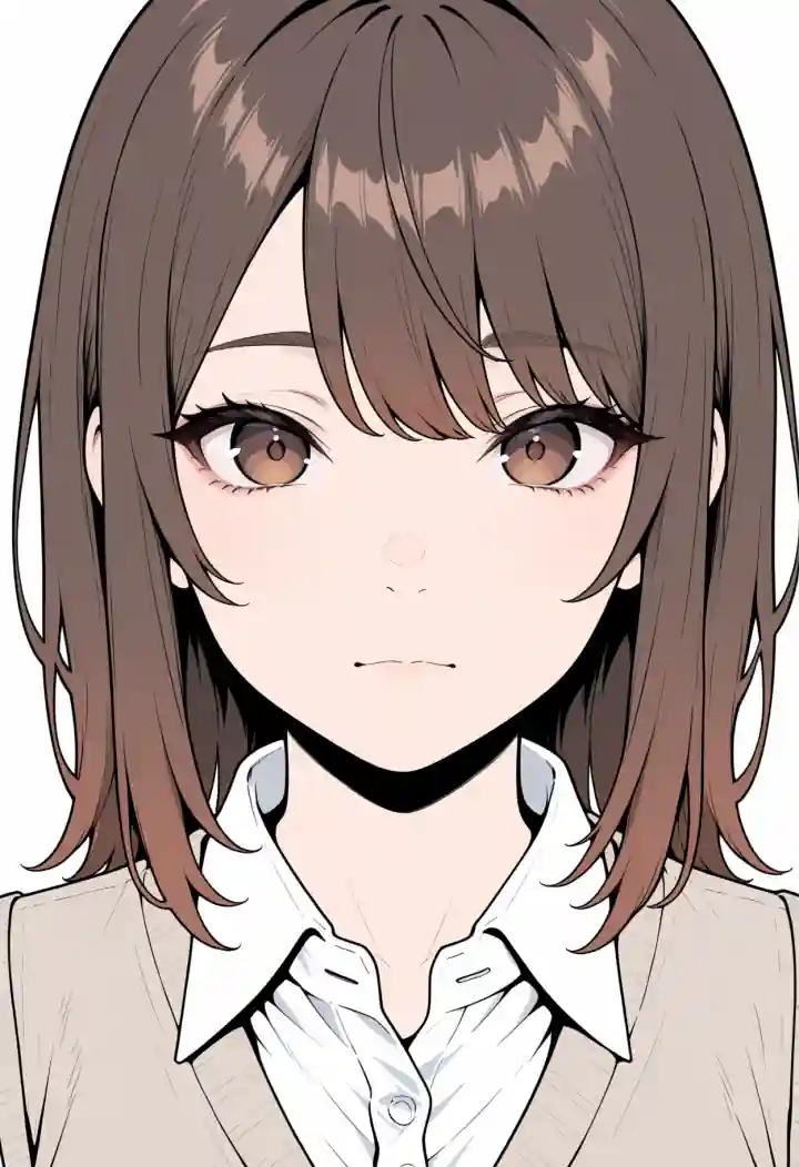 困り顔（troubled face）