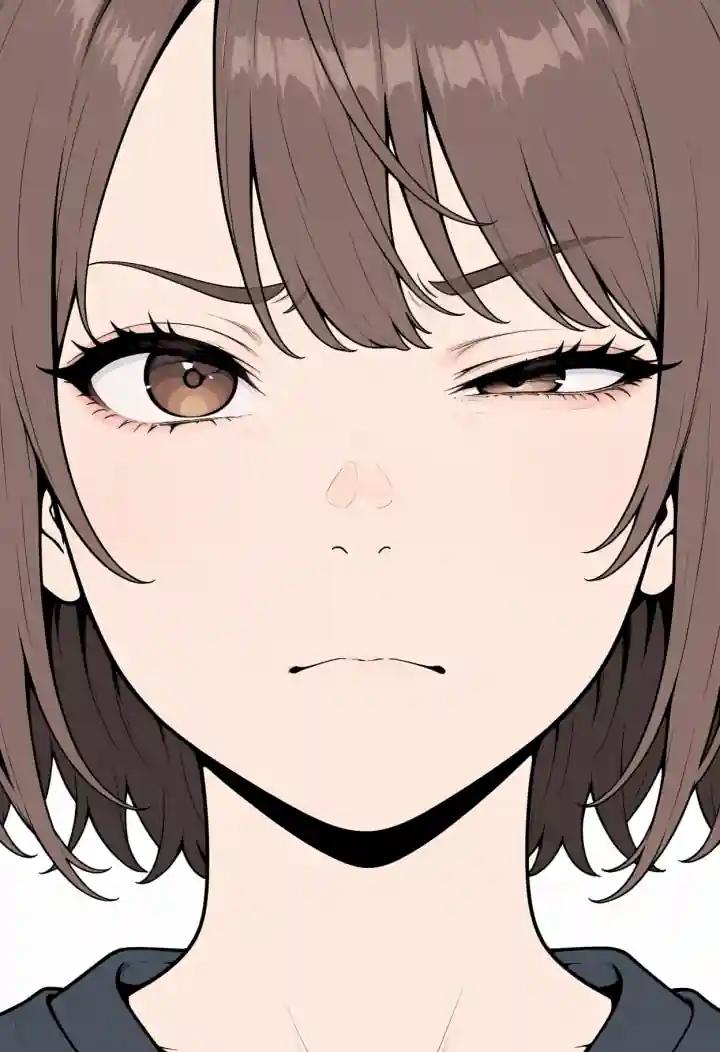 左右で違う目（uneven eyes）