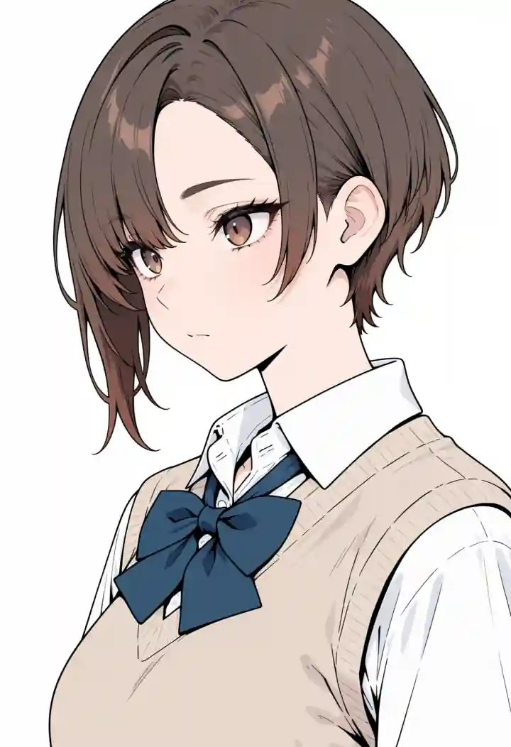 非対称前髪（asymmetrical bangs）