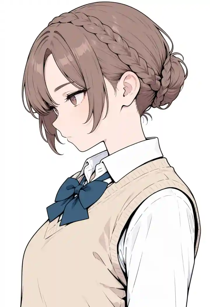 編み込みカチューシャ（crown braid）