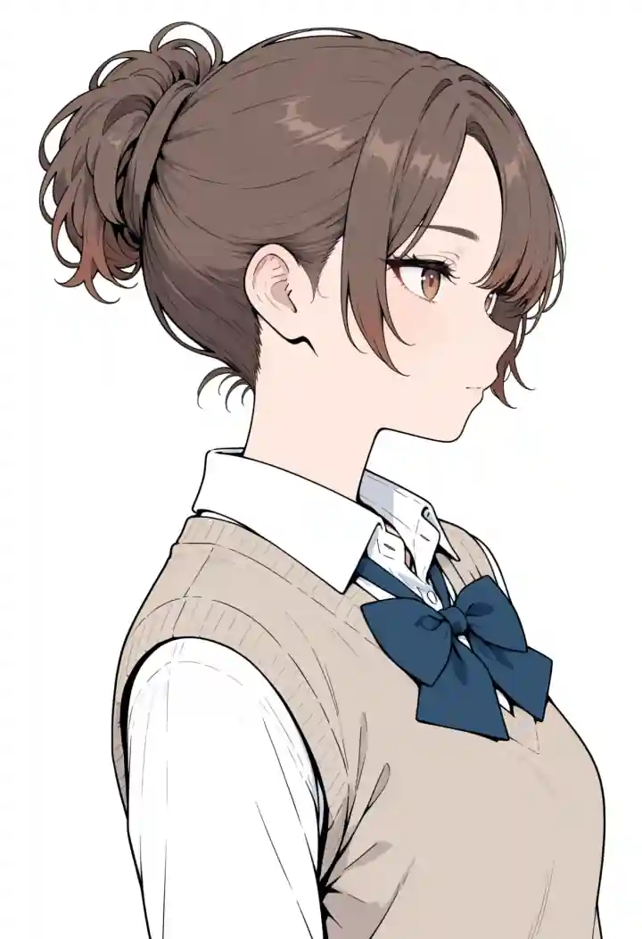 髪を上げる（hair up）