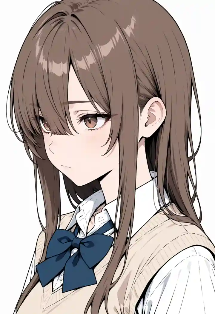 長い前髪（long bangs）