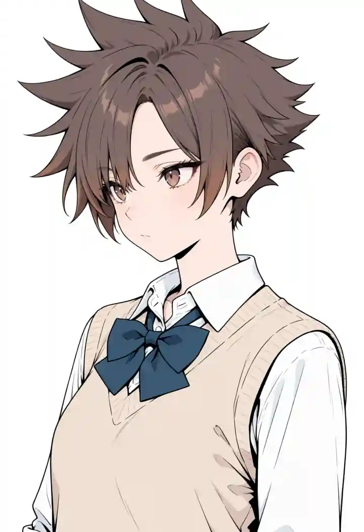 逆立てた髪（spiked hair）