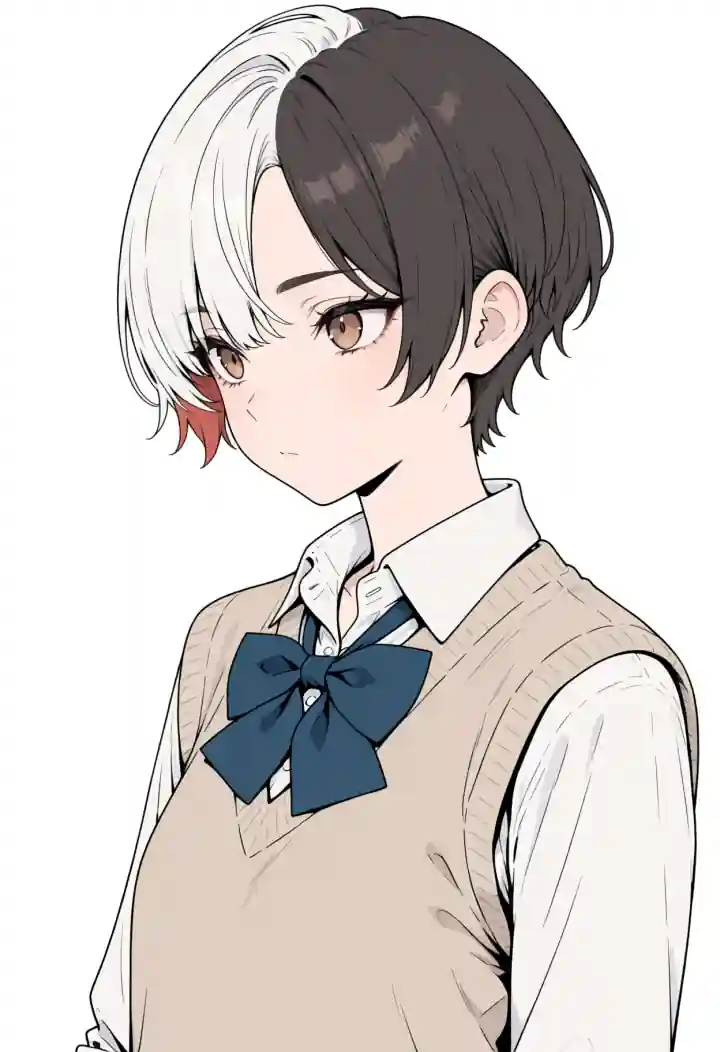 バイカラー（split-color hair）