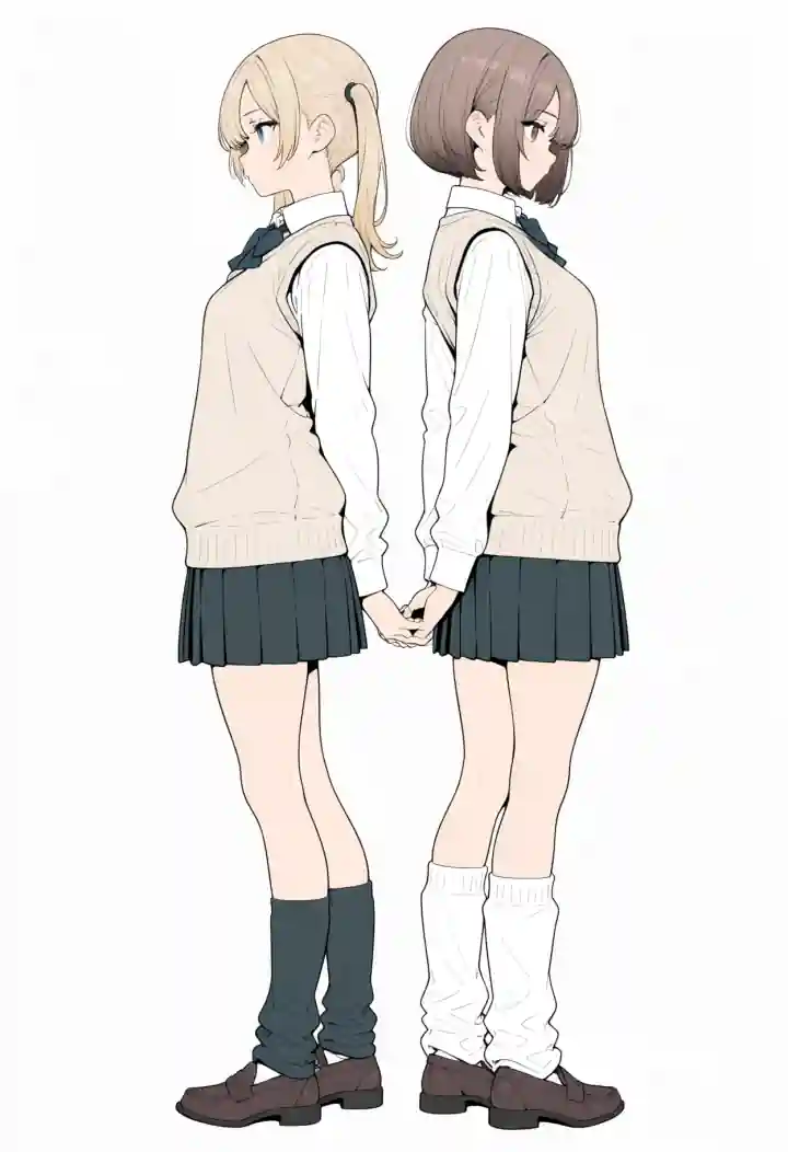 背中合わせ(back-to-back)
