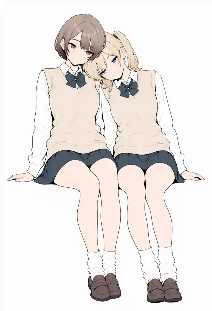 肩に頭を預ける(head on another's shoulder)