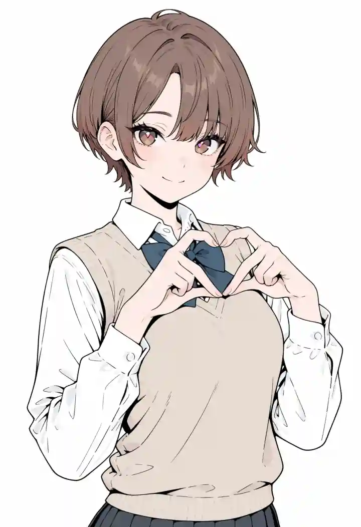 手でハート（heart hands）