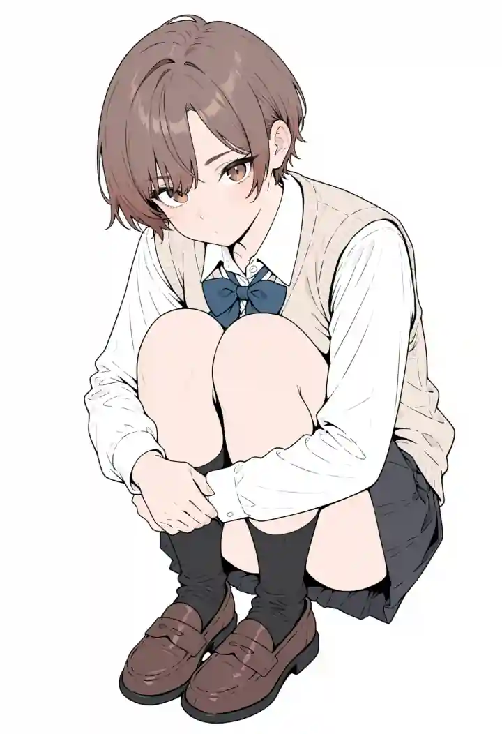 膝を抱える（knees to chest）