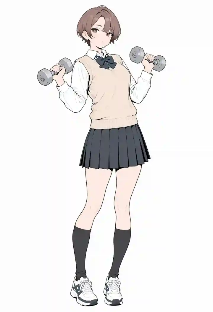 ダンベルを持ち上げる（lifting dumbbells）