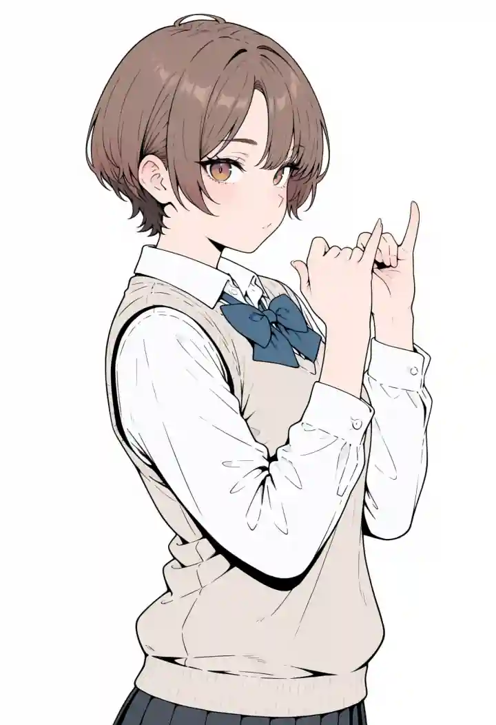 小指を立てる（pinky out）