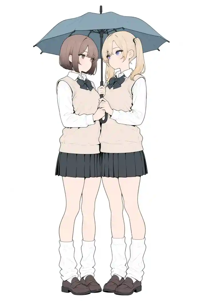 相合傘(shared umbrella)