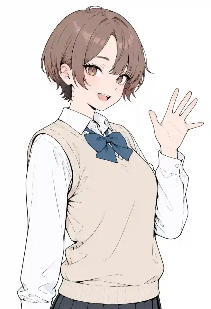 手を振る（waving）